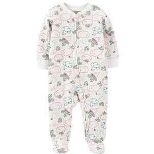 Carter’s Baby Zip Up Veggie Print Onesie One Piece Footie Pajamas PJs. 6 Months.